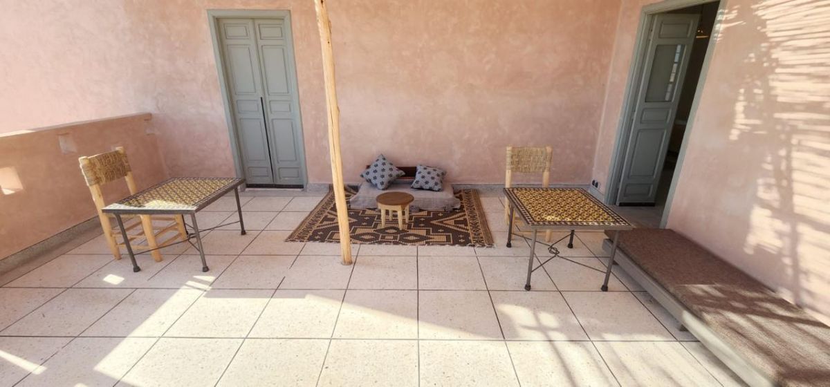 terrasse chambre maison d'hote marrakech